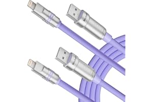 Hichain for iPhone Charger, USB A to Lightning Cable Apple MFi Certified Thick Silicone USB Lightning Phone Charger, Fast Cha