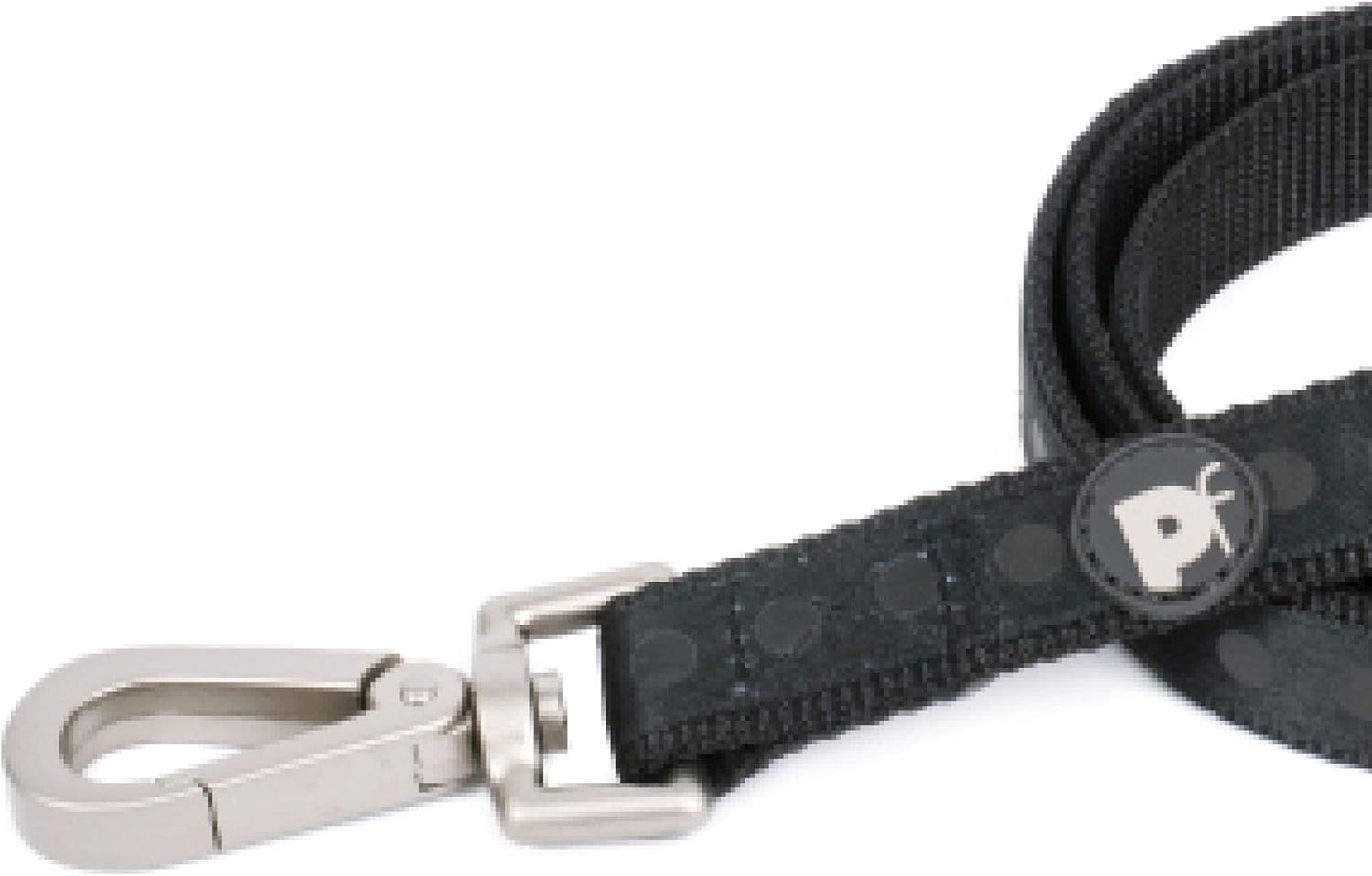 Petface Steel Tonal Dots Print Dog Lead, Medium, Grey - Image 4