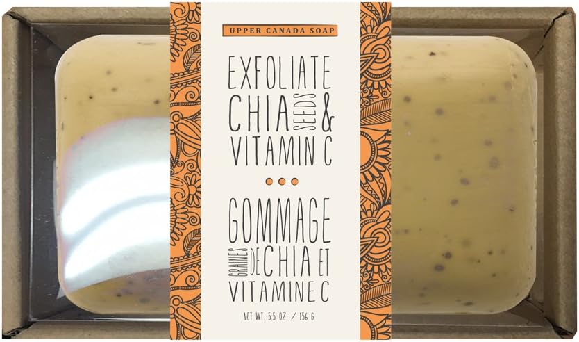 Naturally Benefit Soap Bar, Exfoliate, China Seed/Vitamin C