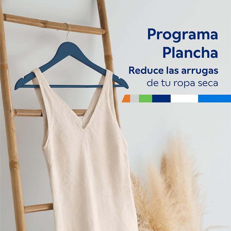 – Lavadora, Libre Instalación, 10 kg, Programa Plancha, Programa Superrápido 15/30 min., Silenciosa, Blanco, 3TS3107BD