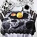 PartyTalk Spider Web Lace Tablecloth Rectangular 80 x 60 Inch Black Halloween Tablecloth Ghost Bat Pumpkin Gothic Halloween Party Home Decorations