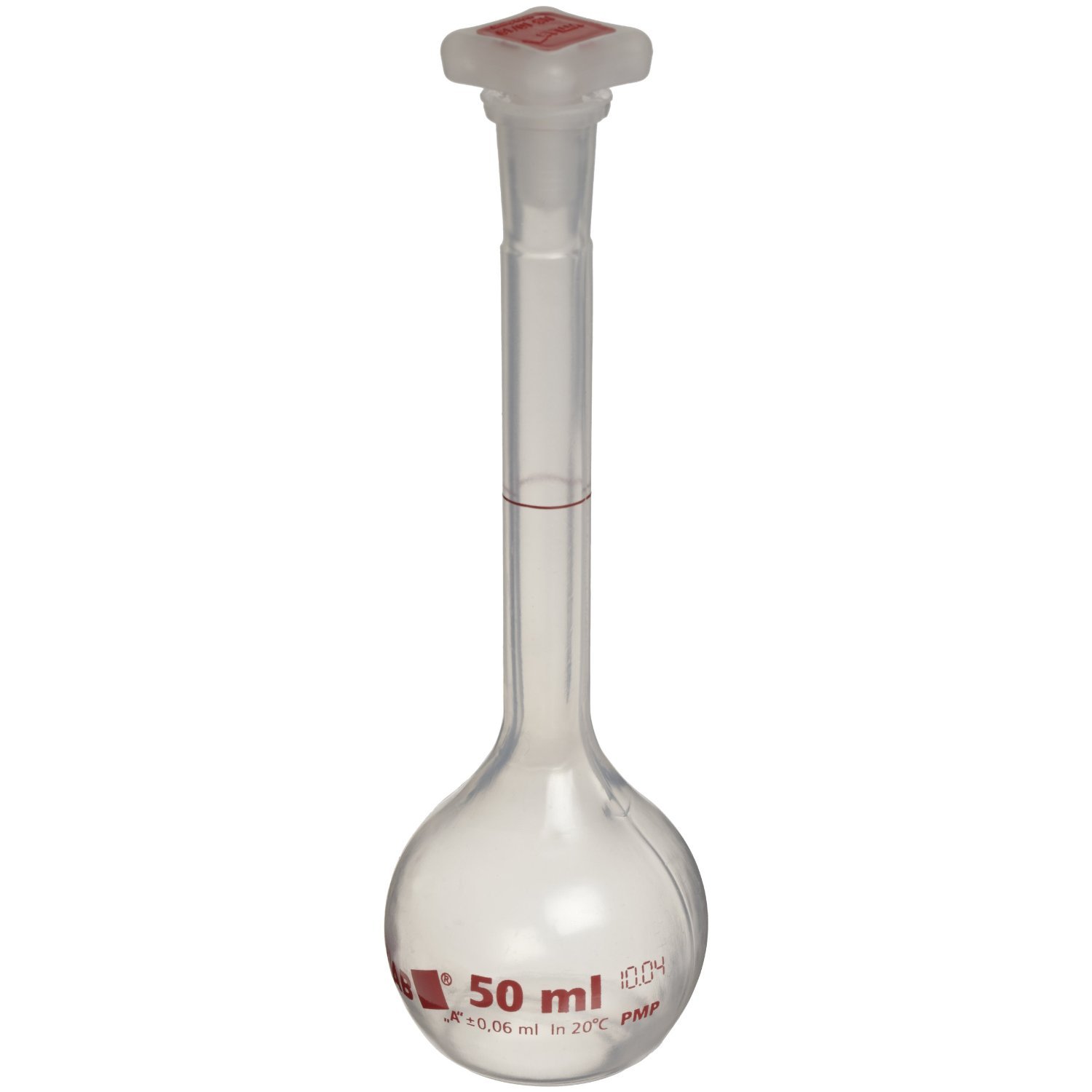 Volumetric Flask PMP Break Resistant Class A 50mL pk 6 Industrial & Scientific