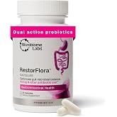 Microbiome Labs RestorFlora - Men's &amp; Women's Probiotics for Digestive Health &amp; Gut Reset - Spore Based Saccharomyces Boulardii Probiotics to Help Restore Microbial Balance (21 Capsules)