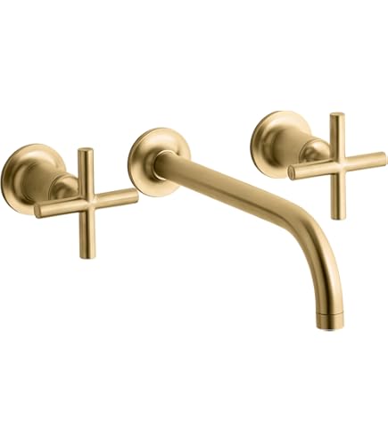 Kohler T14413-4-BV Purist® Wall-Mount Bathroom Sink Faucet Trim