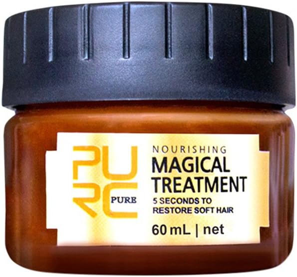 Magical Hair Mask Restore Soft Hair For All Hair Types Keratin Hair Deep Conditioner Hair Treatment Therapy, Repair Dry, Damaged, Color Treated (60ML)