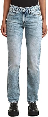 Women's Lennoxx Slim Straight Wmn, Colour Blue, Size: Waist 27, Inseam 34
