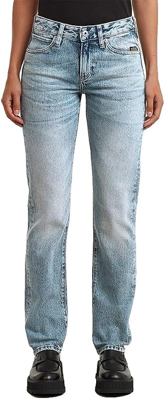 Women's Lennoxx Slim Straight Wmn, Colour Blue, Size: Waist 27, Inseam 34