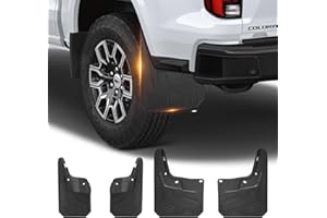 Sunsdrew Mud Flaps for Chevrolet Colorado 2023 2024 2025 2026,All Weather Guard Splash Colorado Guards Mudguards,No-Drill 4PCS Chevy Colorado Fender Flares Accessories(Not Fit for GMC Canyon)