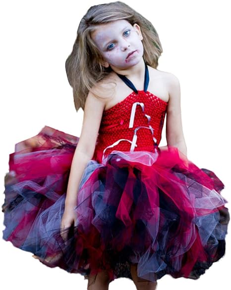 Robe Pour Halloween Princesse Fille Enfant Mariee Qinmm