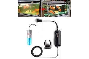 JACKSUPER Aquarium UVC Clean Light Algae Clear Green Bloom Clean Fish Tank UVC Water Clean Lamp for Sump Pond Filter Tank (3W with Timer)