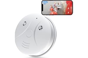 Kestanlora HD 1080P WiFi Smoke Detector Hidden Camera Nanny Cam with Motion Detection,Indoor Spy Camera for Home Security Cameras