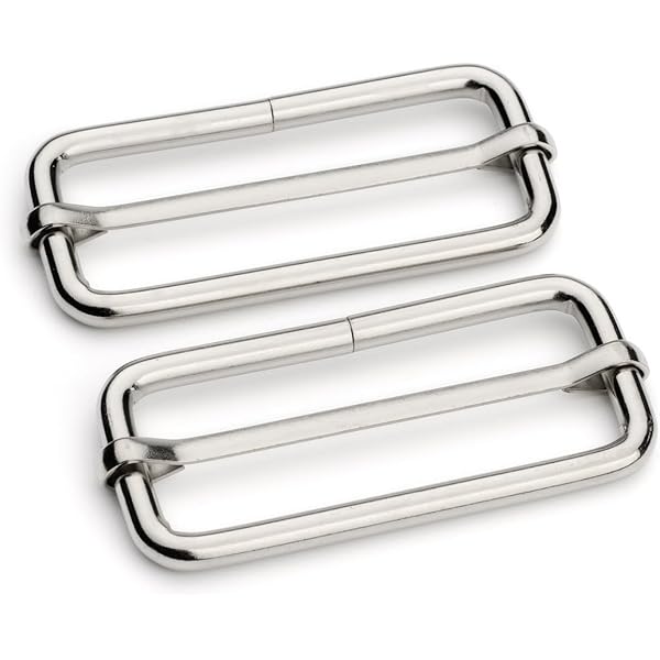 50mm Metal Slider Roller Buckle Adjustable Webbing Belt Purse Handbag...