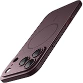 JETech Magnetic Slim Case for iPhone 18 Pro, Dark Cherry | Ultra-Thin Lightweight Design, Compatible with MagSafe, Anti-Slip Grip, Camera Lens Protection, Matte Finish