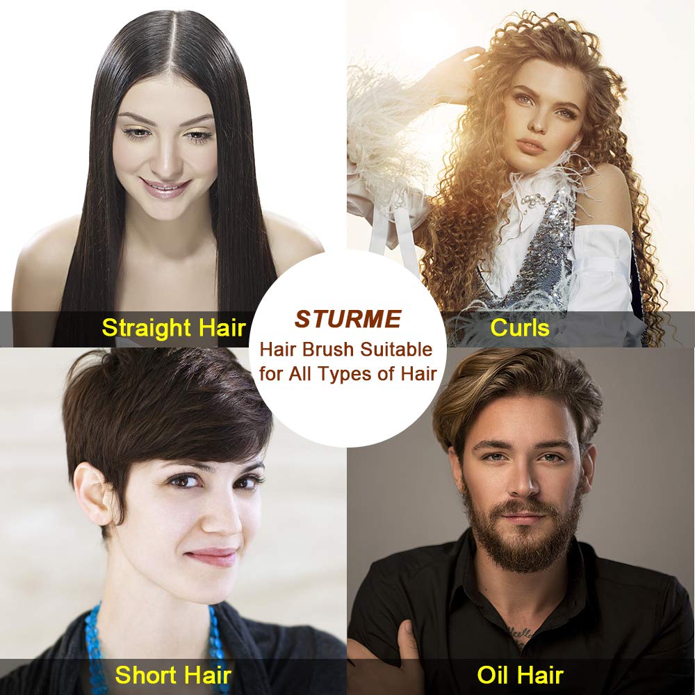 Wet Dry Hair Massager, STURME Shampoo Brush for People and Pets, Shampoo Scrubbing, Silicon Brush(Green)