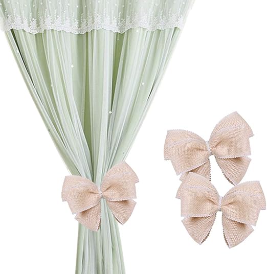 Amazon Com Chictie Big Bow Knot Magnetic Tiebacks Window Curtain