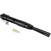 8MILELAKE Compact Air Needle Scaler Rust Remover Needle Scaler Air Tool | Carbon steel construction 12 Hardened Steel Needles Air Powered Rust Paint Remover Cleaner 90psi Needle Scaler