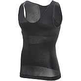 MEETWEE 1PC Men's Compression Shirt Sport Body Shaper Slimming Undershirt Tummy Tank Top Workout Gym Shapewear
