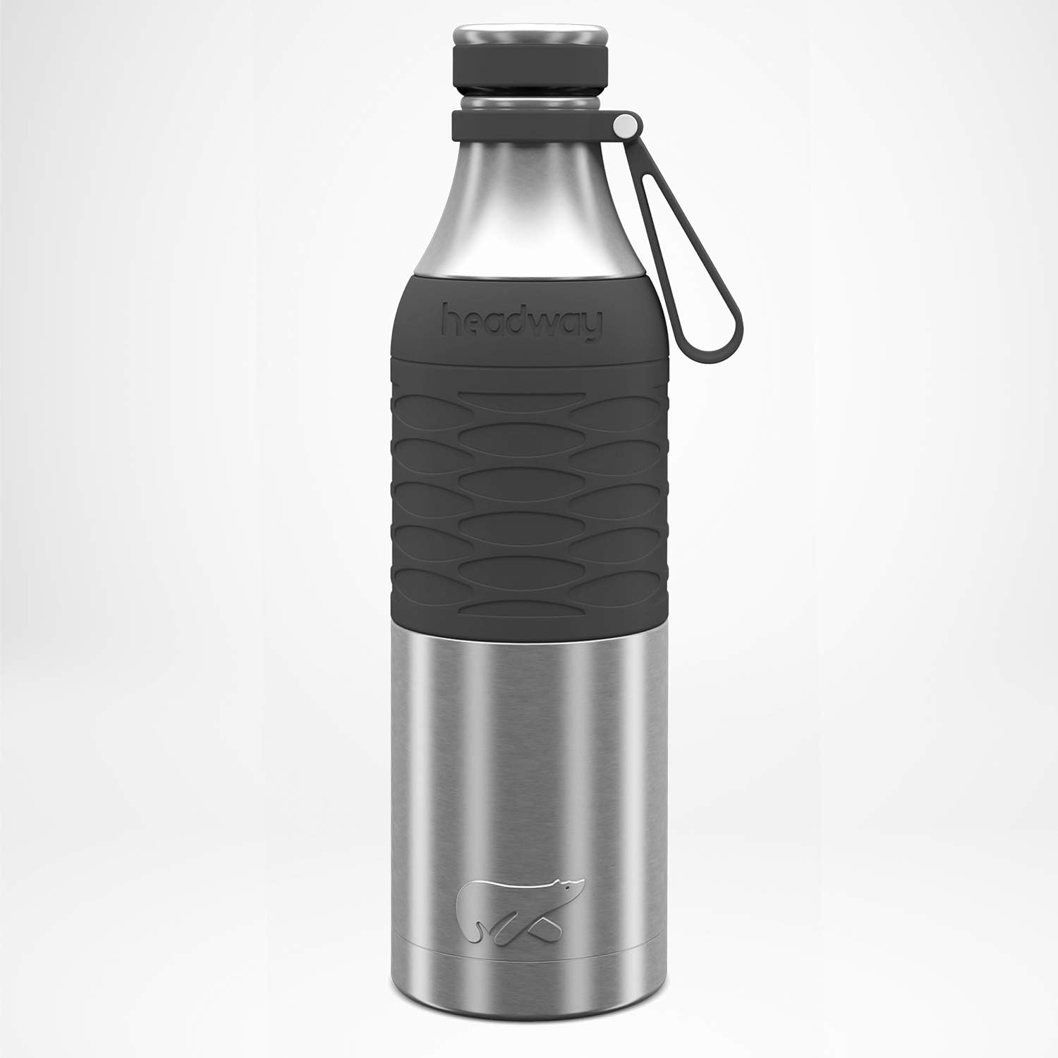 Headway Burell Stainless Steel Insulated Bottle (Space Grey, 750 ML