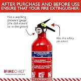 Firechief 1kg Multi Purpose ABC Fire Extinguisher with Bracket view 7