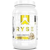 RYSE Loaded Protein Powder - Vanilla Peanut Butter - 25g Whey Protein Isolate & Concentrate with Prebiotic Fiber & MCTs - Low Carb, Low Sugar, Digestive-Friendly - 27 Servings / 2 lb Tub