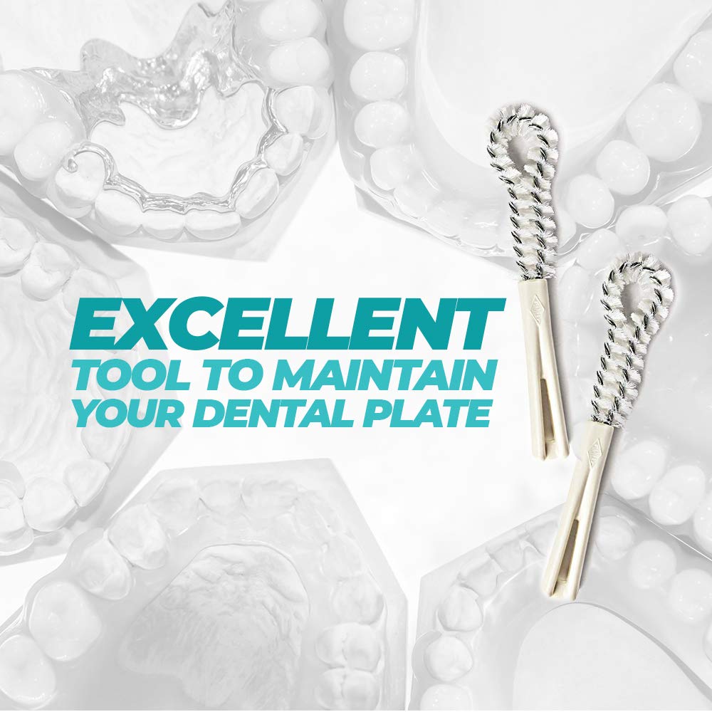 Fuller Brush Dental Plate Brush - High Quality Soft Hygienic Denture Cleaner - Small & Flexible Cleaning Tool for Dentures & Plates - Oral Hygiene for Men & Women (1-Count): Home & Kitchen