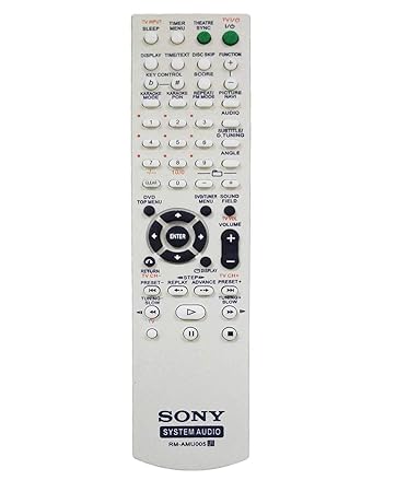 sony music system remote