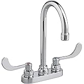 American Standard 7500170.002 Monterrey 1.5 GPM Lavatory Faucet, Centerset Bathroom Faucets with Wrist Blade Handles, 11.75x10.75x5, Chrome