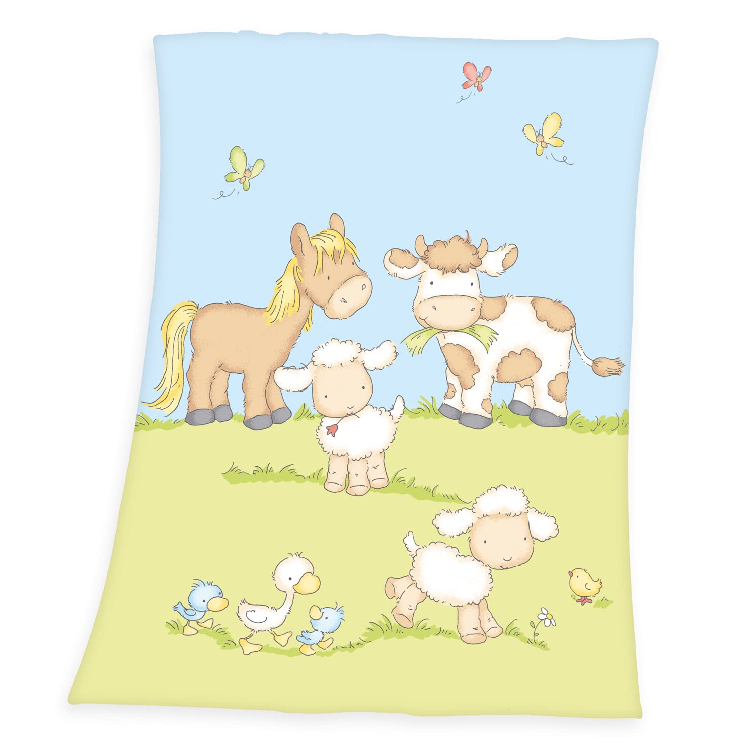 Herding 144056014 Baby Blanket 75 x 100 cm 100% Polyester/Microfibre with Fynn Design