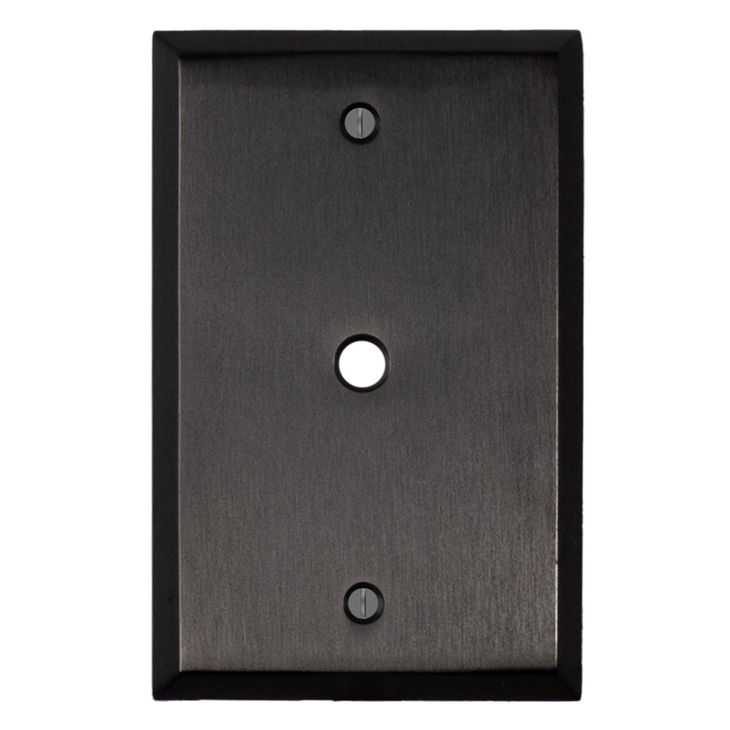 Switch Hits Satin Nickel Black Outlet Wall Plate