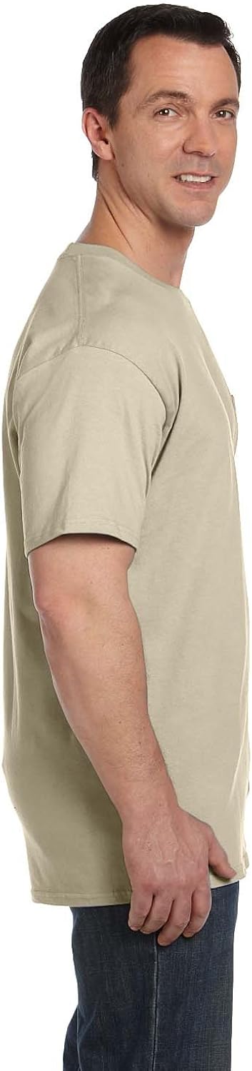 Hanes Men's Short-Sleeve Beefy T-Shirt with Pocket | 