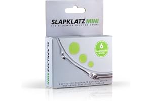 SlapKlatz MINI Drum Dampeners Alien Green | 6 pcs | 3 Sizes | FREE case | Non-toxic