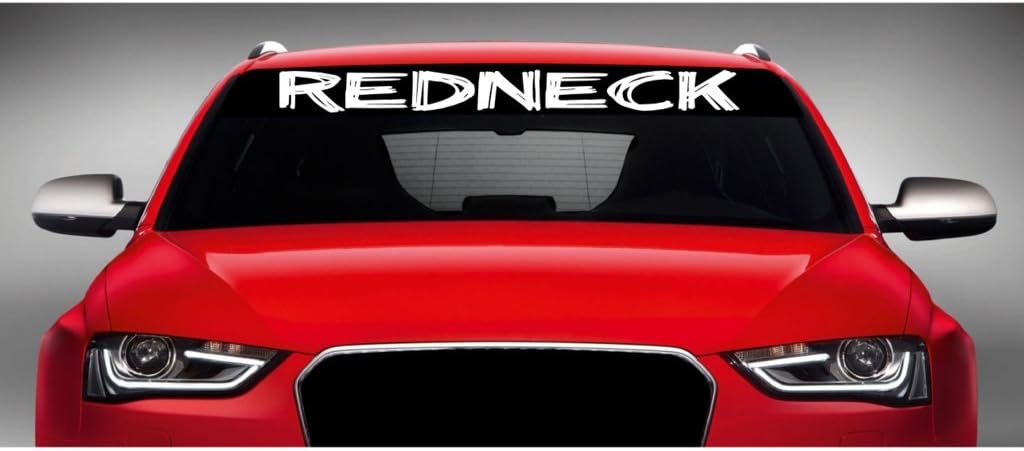 Noizy Graphics 40" x 4" Redneck Funny Cute Car Windshield Sticker Truck Window Vinyl Decal Color: Baby Blue