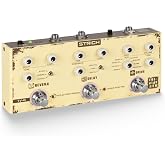 STRICH TV-G Triple Vibe 3-in-1 Multi-Effects Guitar Pedal | 9 overdrive, 3 reverb and 3 delay effects, TAP Tempo, Reverb Freeze, stereo and noise reduction