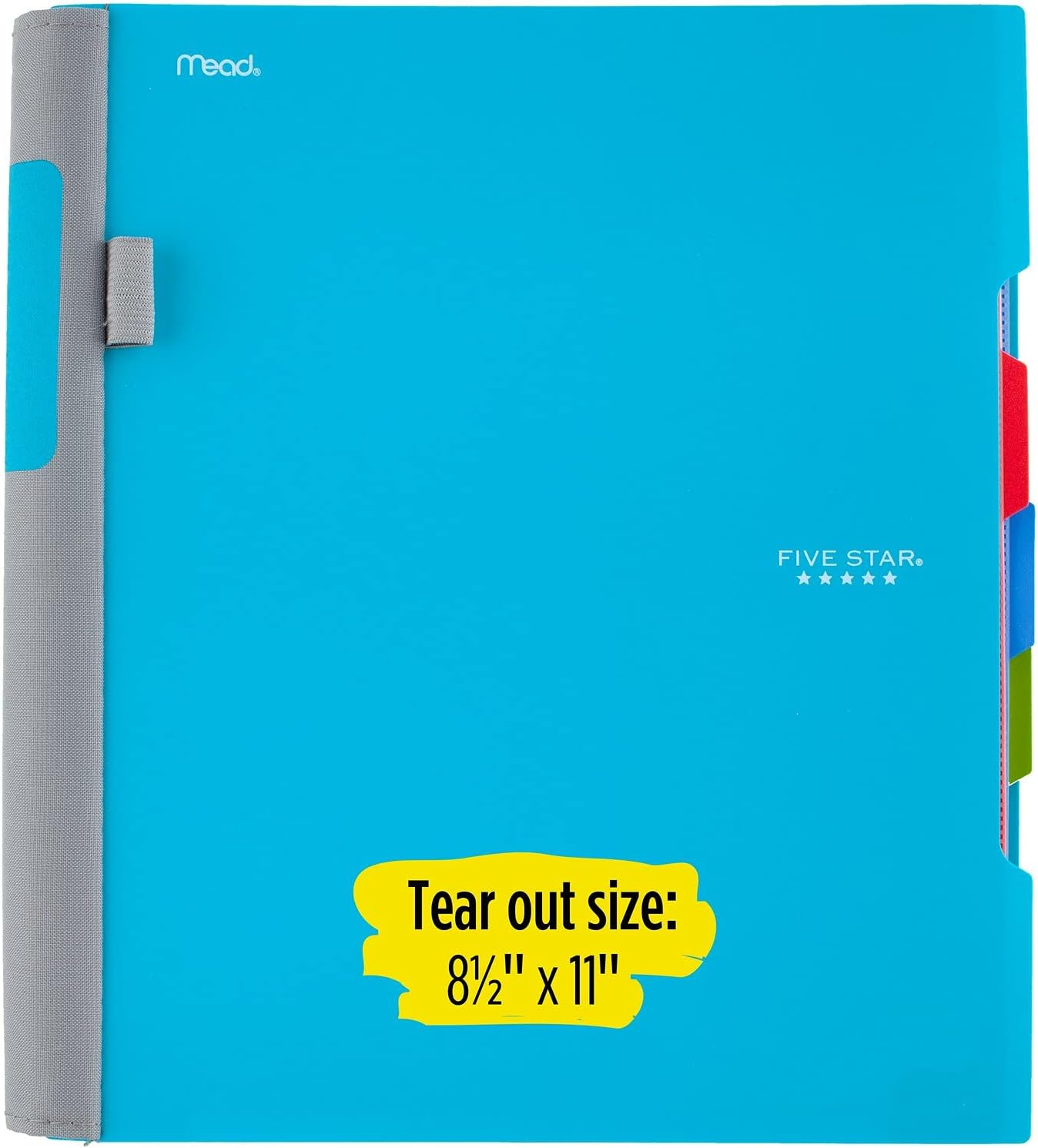 Five Star Advance Spiral Notebook, 3 Subject, College Ruled Paper, 150 Sheets, 11" x 8-1/2", Red (73134) : Office Products