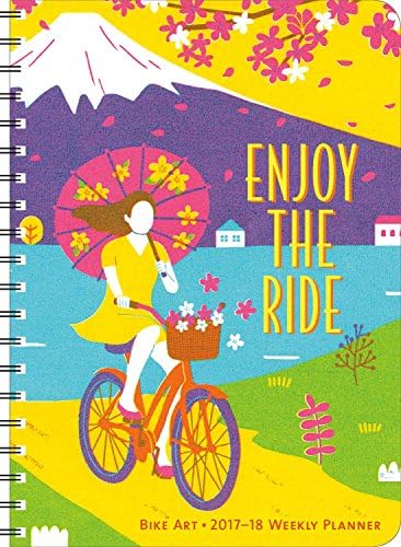 Bike Art 2017 – 2018 On-the-Go Weekly Planner: 17-Month Calendar with Pocket