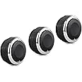 Xislet 3Pcs Tacoma AC Knobs Replacement Compatible with 2005-2015 Toyota Tacoma A/C Knobs Air Conditioner HVAC Heater Blower Fan Control Button