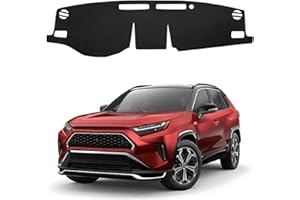 BOLTRY Dashboard Mat Cover for Toyota RAV4 2019 2025 Nonslip Center Console Sunshield Glare UV Rays Protector Accessories