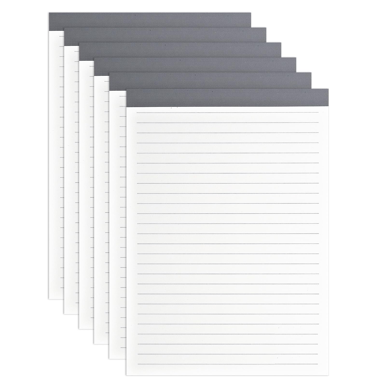 M&G 7x10 Note Pads, 6 Pack B5 Legal Pads 70 Sheets Notepads Writing Pad College Ruled Lined Memo Paper Tablet Kraft Cover for Work Writing Note Taking