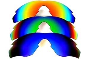 GALAXYLENSE Galaxy Replacement Lenses For Oakley M2 Frame Blue&Green&Red Polarized 3Pair