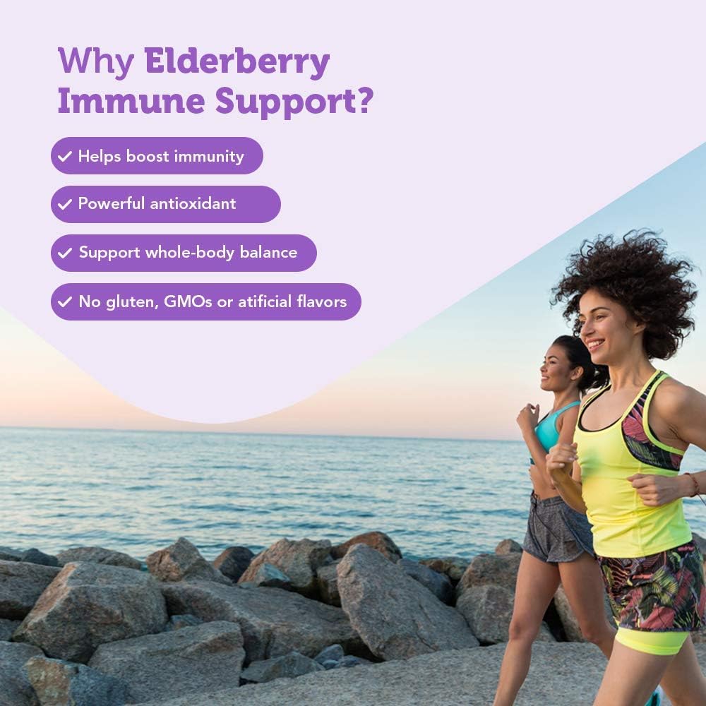 Elderberry Zinc Immune Support with Vitamin C & Echinacea - Advanced 5-in-1 Powerful Blend: Health & Personal Care
