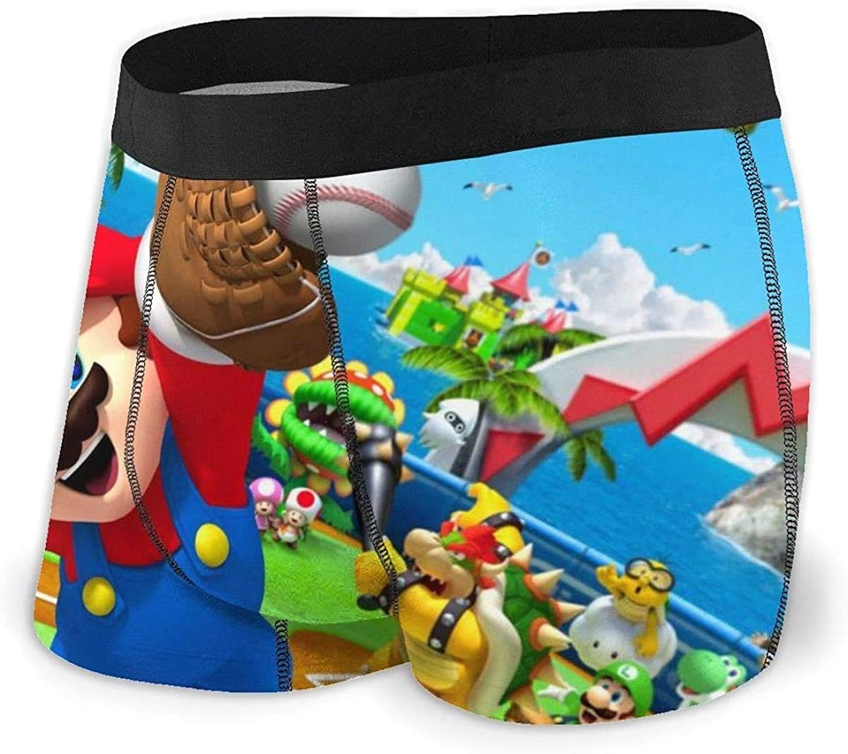 YeeATZ SBLB Game Super Mario Men's Underwear Stretch Boxers Briefs for