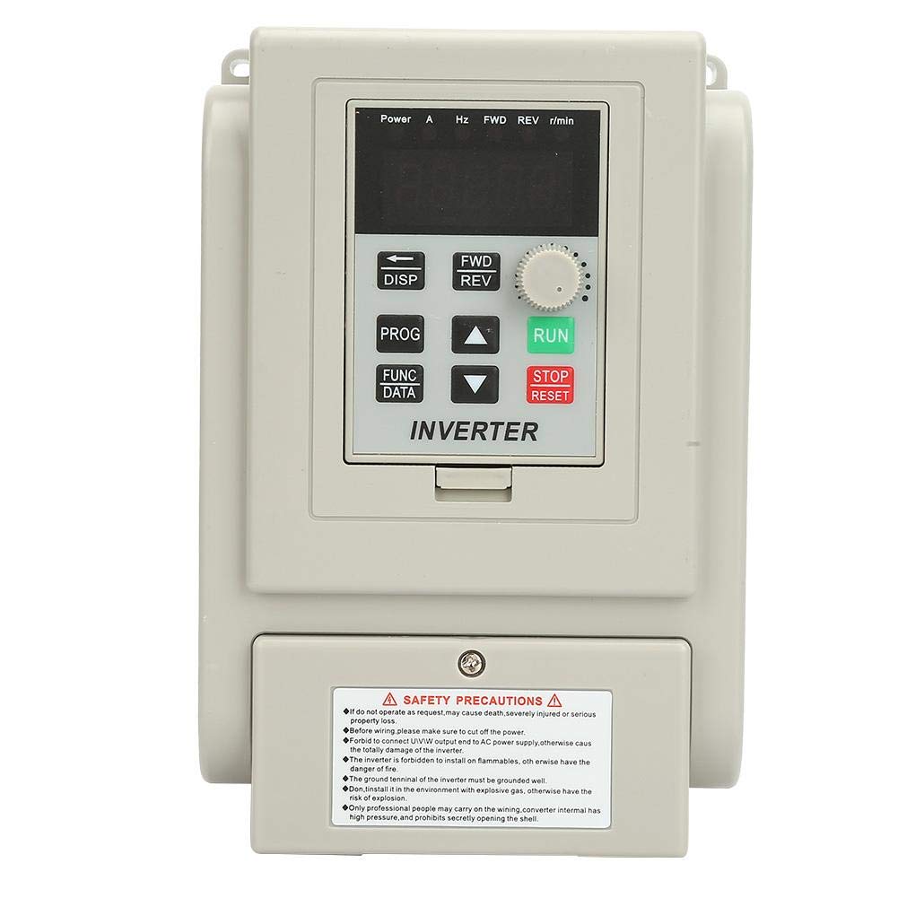 0.75kW VFD Drive Inverter, 220V AC Single-phase Variable Frequency Drive Inverter, VFD Speed Controller Inverter for Single-phase Motor