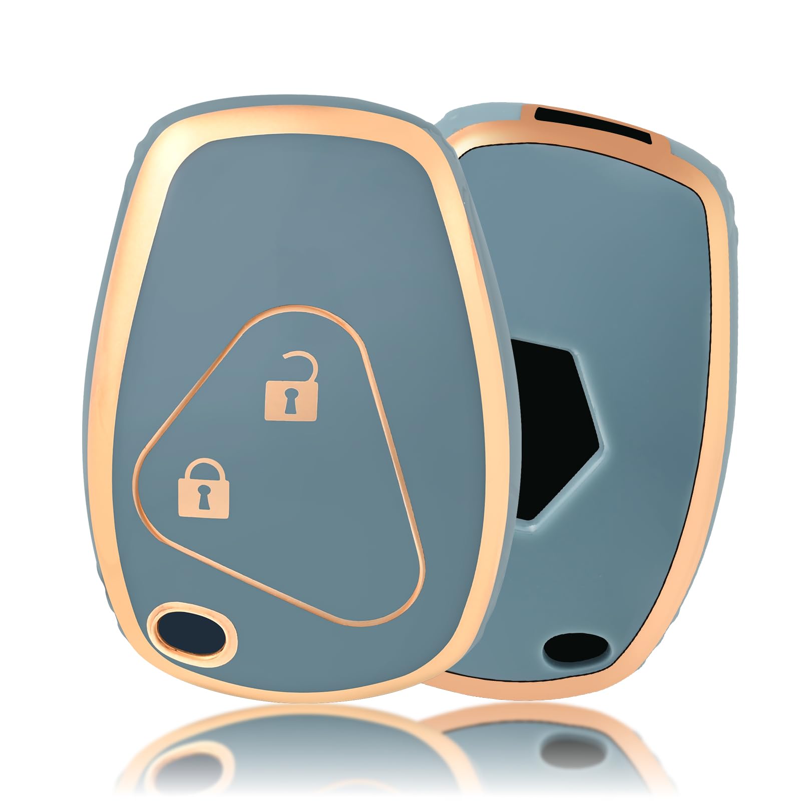 OFFCURVE Car Key Cover Car Key Case Key Fob Cover Car Key Protector 2/3 buttons Compatible with Renault Dacia Clio Modus Kangoo Logan Sandero Twingo Duster Master Megane Opel Chevrolet