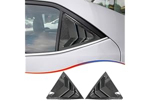 MUXEE Window Louver 2Pcs Side Vent Window Louvers for Toyota Corolla 2014-2019, ABS Print Sport Window Decorative Covers, Exterior Trim Accessories - Carbon Fiber(Not Fit 2019 Corolla Hatchback)