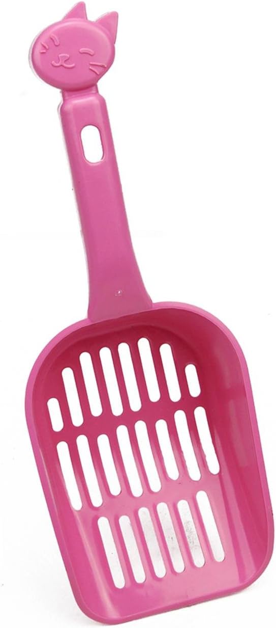 Speedy Pet 10" Pink Slotted Cat Litter Shovel Scoop with Cat Head Silhouette Handle