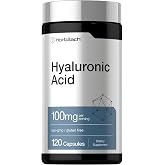 Horb&auml;ach Hyaluronic Acid Supplement | 100mg | 120 Capsules | Non-GMO, Gluten Free