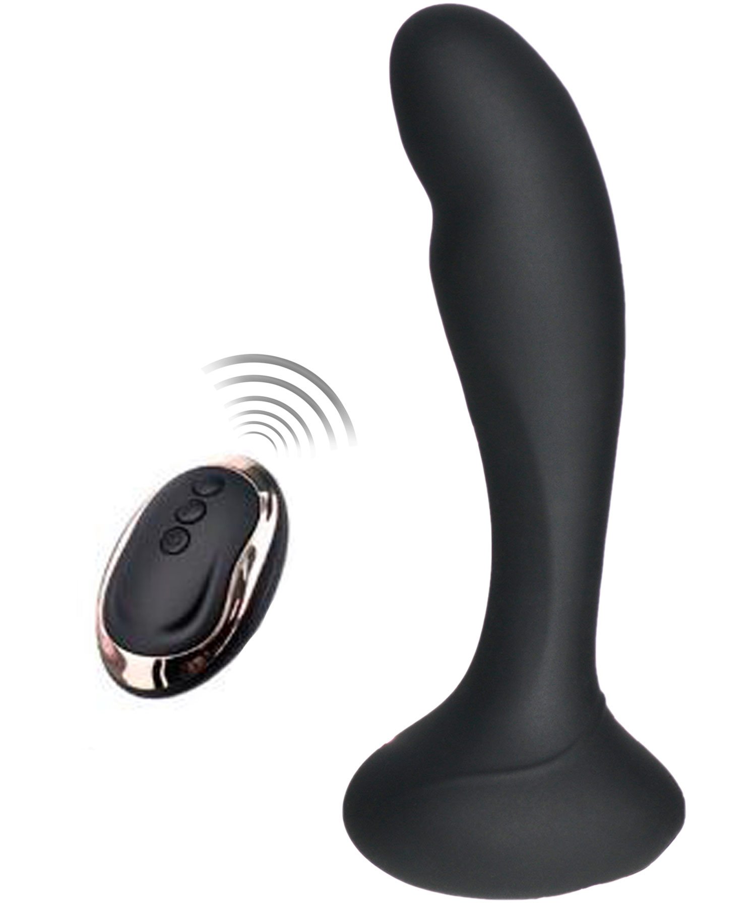 Himall Analvibrator Massagegerät mit Fernbedienung, Prostata Vibratoren Prostate Stimulator Analplug Butt Plug mit 10 Vibrationsmodi, 100% Medizinisches Silikon Sexspielzeug für Paar Lover (Single Vibrator) (Vibratoren)