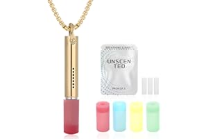 JISHANGXY Breathing Necklace for Anxiety, Stainless Steel Breathing Pendant Breathwork Tool for Calm Meditation & Stress Relief, Mindfulness Slow Breathing Trainer, Adjustable Chain, Gift for Women Men