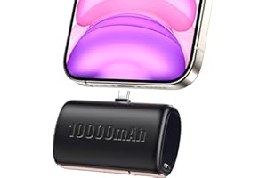 10000 mAh Mini Portable Charger Power Bank Upgraded Large Capacity USB C Fast Charging LCD Display Compatible with iPhone 16/
