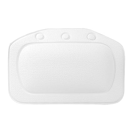 Yardwe PVC Waterproof Bath Pillow Bathtub Headrest Shoulder Support with Suction Cups for Bathroom Relaxation